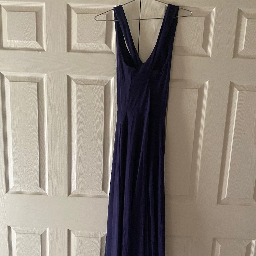 Pact Organic Fit & Flare Open Back Maxi Dress